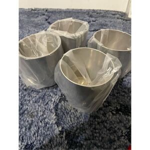Brand New Vinod Set of 4 Stainless Steel Wine Glasses Cups
